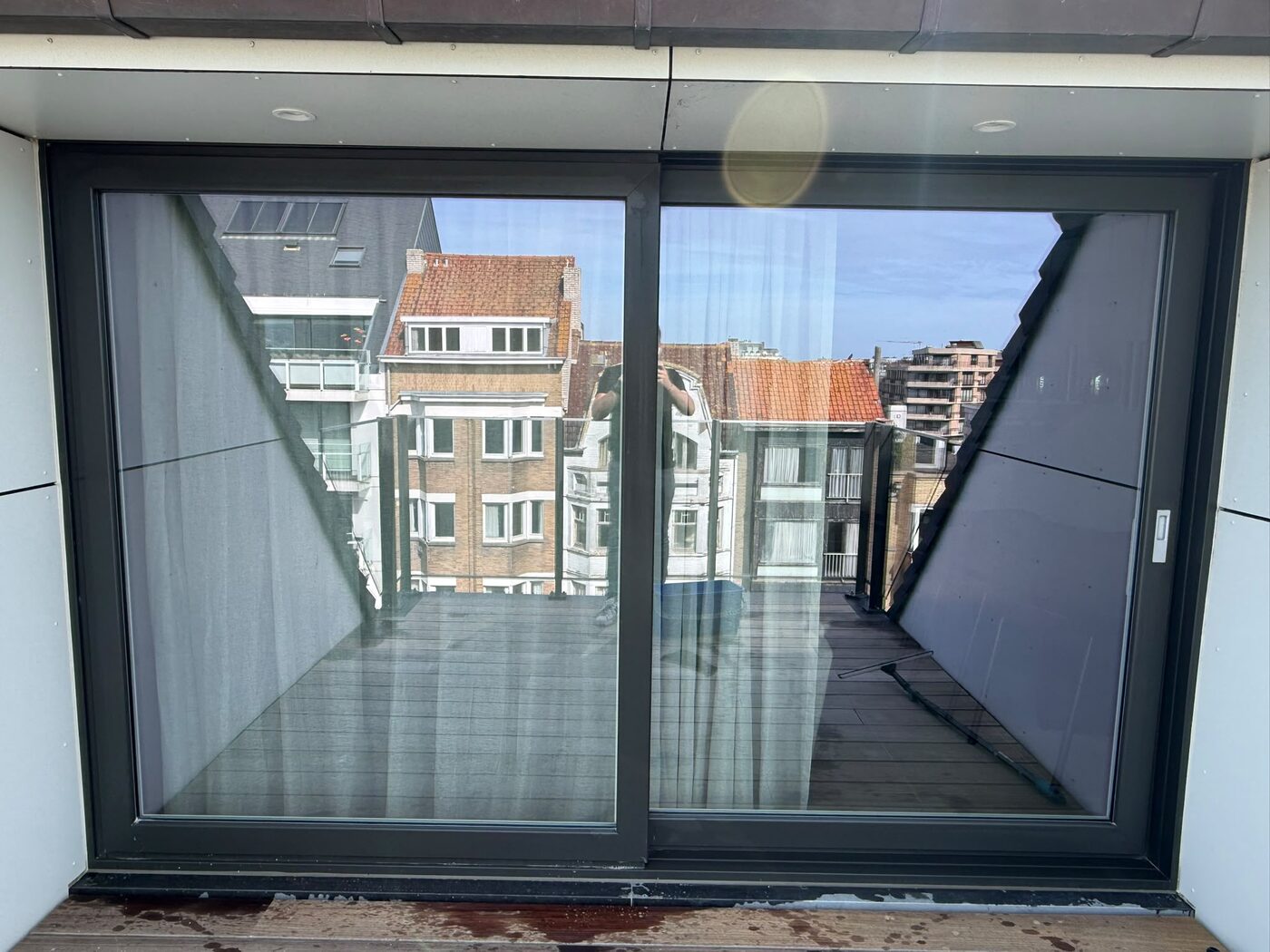 Schuifraam naar een dakterras
